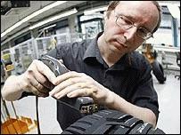 Punëtor në një fabrikë evropiane