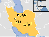 اراک در نقشه ایران