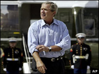 O presidente americano, George W. Bush