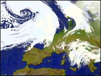 Satelitní snímek Země