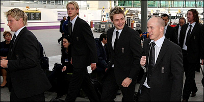 England team on tour