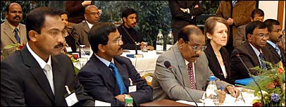  LTTE delegation at Geneva talks (photo Sudath Silva)