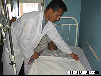 یک قربانی تظاهرات جوزجان در بیمارستان