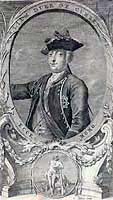 Engraving showing the Duke of Cumberland