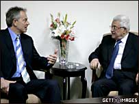 Tony Blair e Mahmoud Abbas