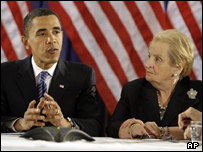 آلبرایت و اوباما