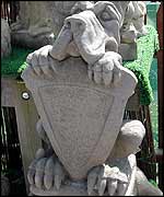 Dog statue