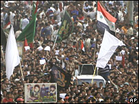 تظاهرات در بغداد در حمایت از سپاه مهدی