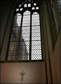 The Beveridge cross in St Peter Mancroft church