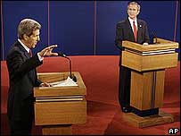 John Kerry e George W. Bush