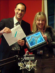 Liz Kershaw and David Sheldon