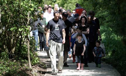 Nature walk in Wetland Park, Bangor.
