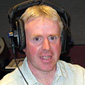 Eamonn McClean in the BBC Radio Ulster studio