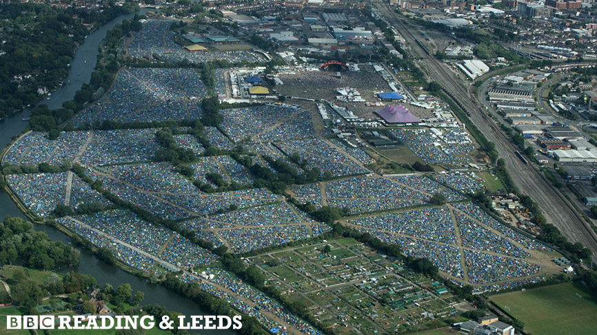 The 1000's of tents at Reading