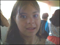 Estudante da escola Carolina Patrício