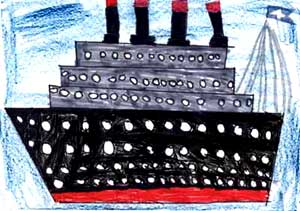 Painting by Ross Campbell, Andrews Memorial Primary School