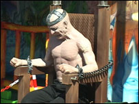 Cadeira elétrica instalada em parque de diversões. Foto: Guilherme Aquino