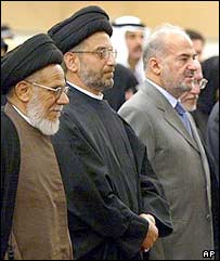 ابراهيم جعفری در کنار عبدالعزيز حکيم