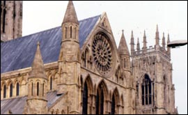 The completed exterior roof