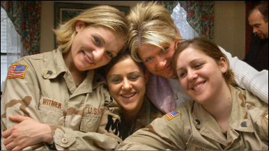 Rachel, Charity, their mum Lori and Michelle