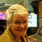 Sandra in the BBC Radio Ulster studio