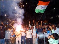 जीत के बाद भारत में दीवाली-सा माहौल बन गया