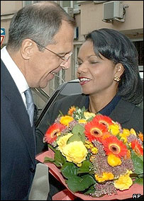 کاندوليزا رايس و سرگئی لاوروف