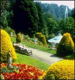 The beautiful gardens at Alton Towers