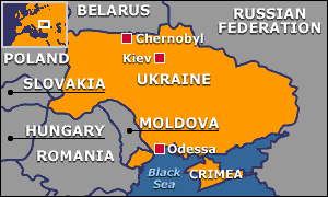 Map of the Ukraine