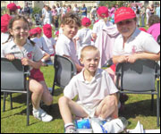Laura and friends at JCG sports day