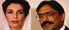 Benazir Bhutto and her husband Asif Ali Zardari