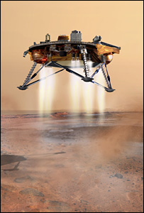 Desenho mostra sonda Phoenix 