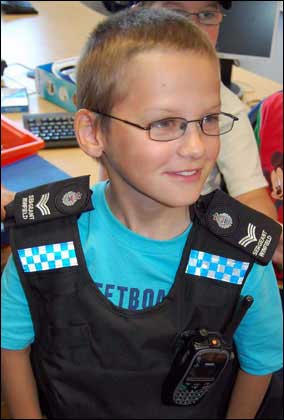 One of the many visitors to the new station