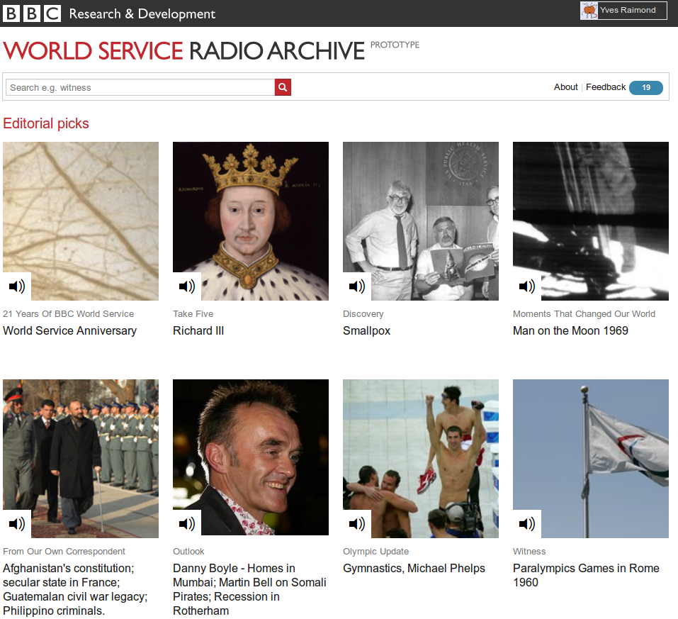 The World Service archive prototype