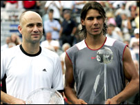 आंद्रे अगासी और नडाल