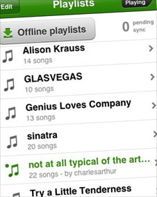 Screengrab of Spotify app on iPhone