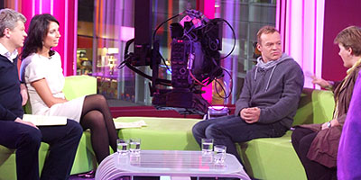 Graham Norton in the studio