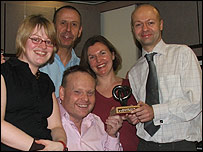 Mark Murphy and the breakfast team in the studio