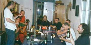 Playing for second-generation Ukrainian Poles in their student residence in Warsaw