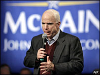 John McCain on the campaign trail in New Hampshire, 30 Dec 2007