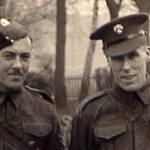 This is a photograph of George Noon (on the right of pic). One the left is John Powell, his best friend, who was killed in action.