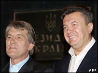 Янукович та Ющенко 