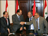 بارزانی، مالکی، طالبانی و عبدالمهدی 