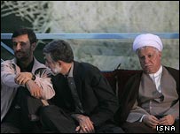 رفسنجانی، حداد عادل، احمدی نژاد