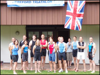 Ironman team from the Hereford triathalon club