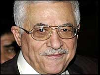 O primeiro-ministro palestino Mahmoud Abbas 