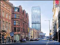 Artist's impression of the Beetham Tower