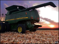 Colheita de etanol nos EUA