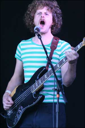 Brandon Steep on stage at Wyeside.