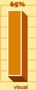 Visual learners - 65%